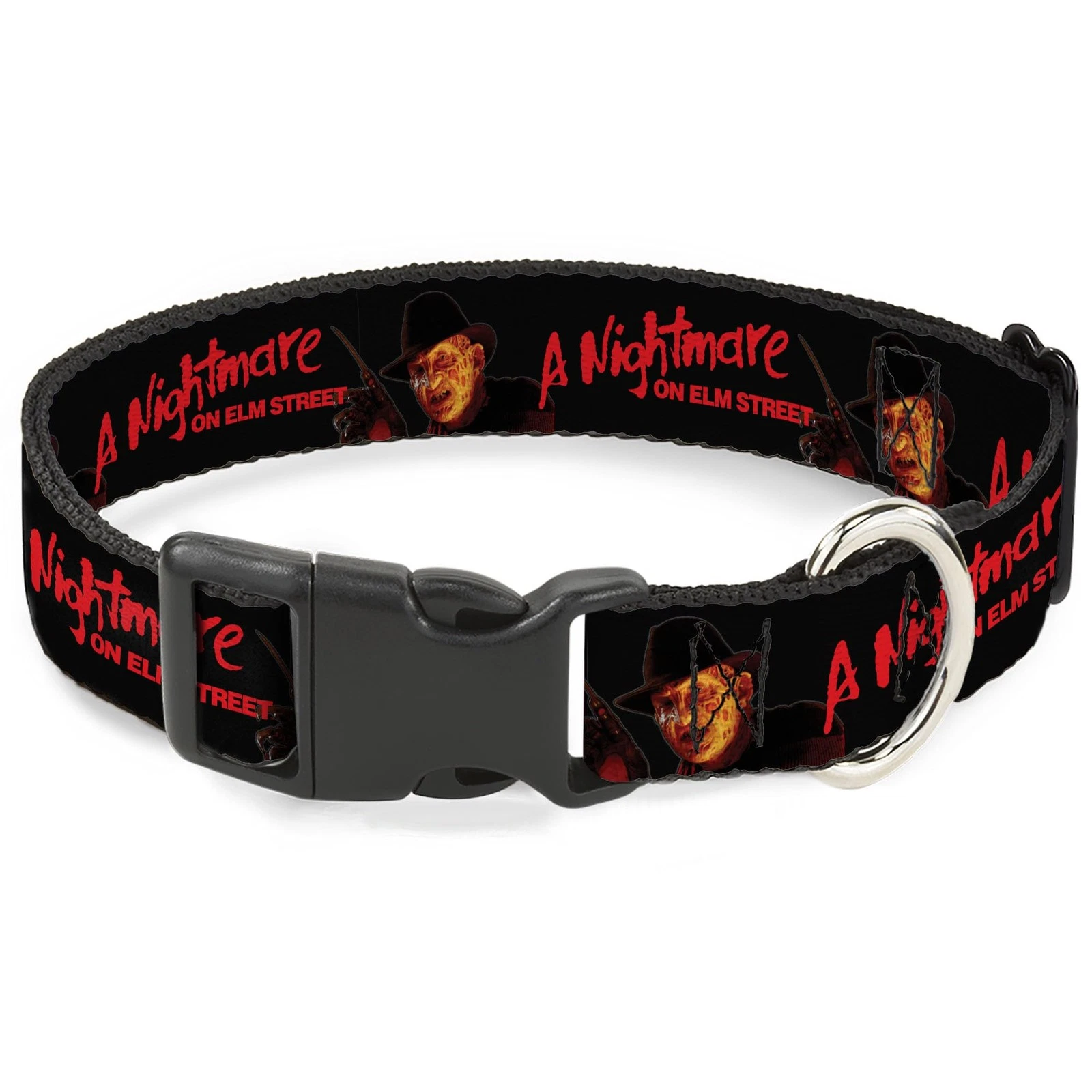 Warner Bros. Horror Movies Pet Collar, Dog Collar Plastic Buckle, A Nightmare on
