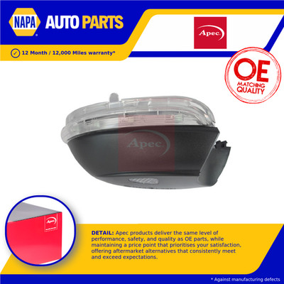 Mirror Indicator fits VW SCIROCCO Mk3 2.0D 08 to 17 3C8949102E VOLKSWAGEN Apec