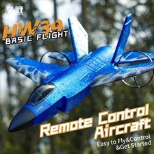 US Fixed-Wing RC Plane F35 Fighter Glider Remote Control 330mm Blue Airplane Toy