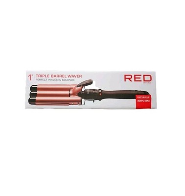 Red By Kiss 1'' Triple Barrel Waver CTI100G