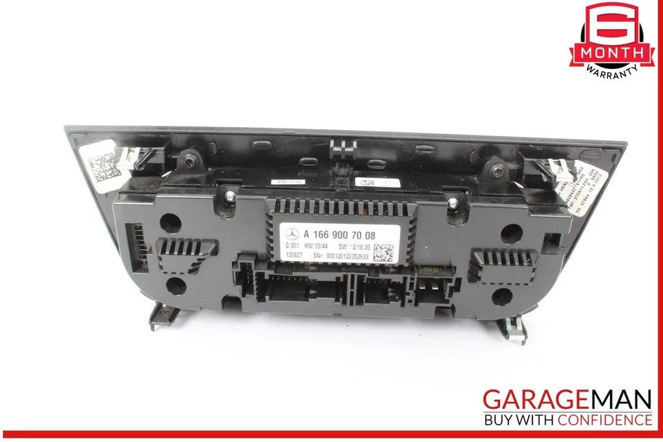 Interruptor de control climático calentador aire acondicionado delantero Mercedes X166 GL450 GL550 12-19 OEM Foto 4 de 4