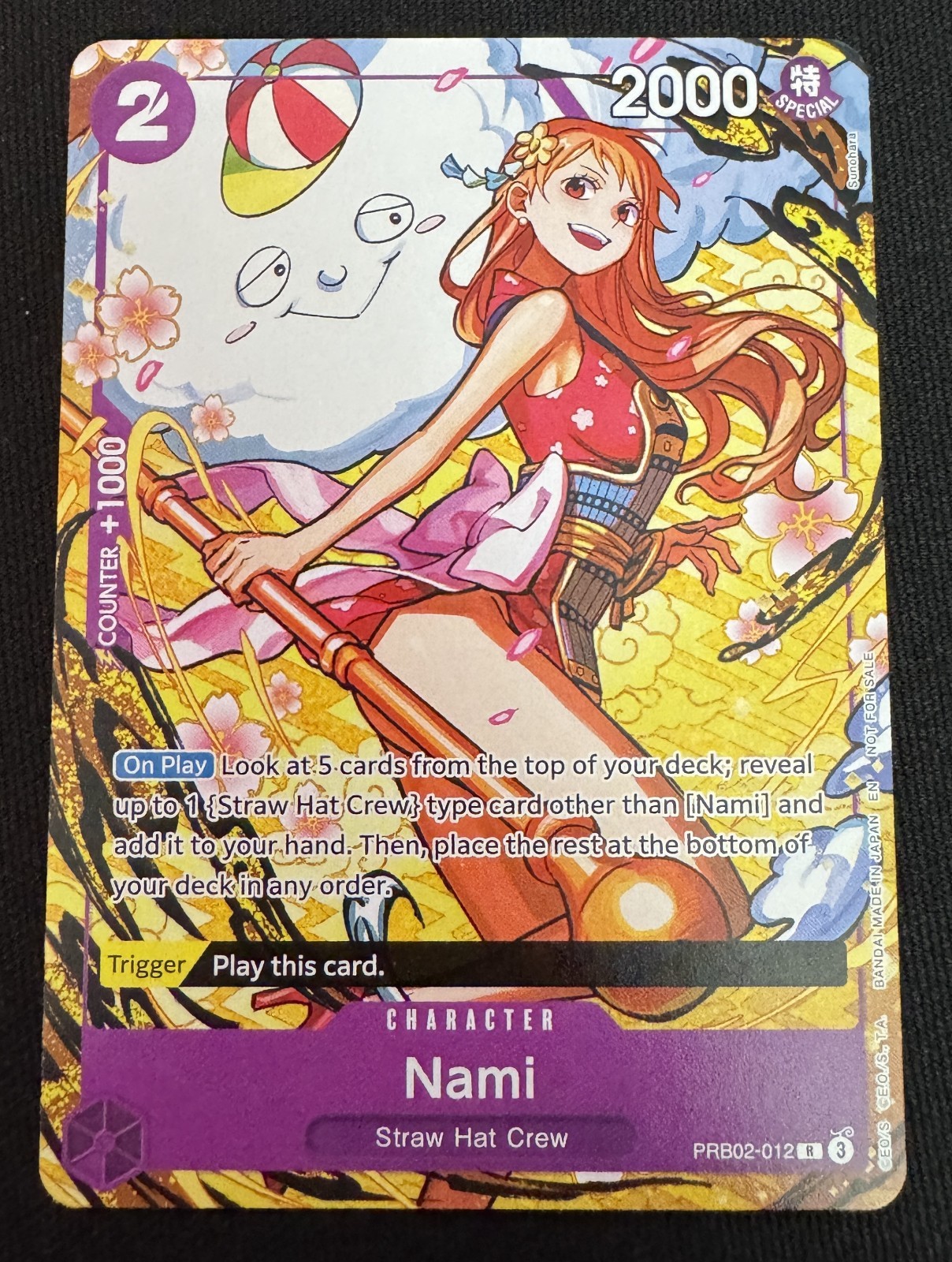 Nami PRB02-012 Special Full Art ENGLISH New (READ DESCRIPTION)