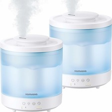 2PCS Humidifiers 1.5L Top Fill Cool Mist Oil Diffuser Night Light Baby Nursery