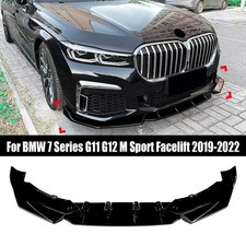 F�r BMW 7er G11 G12 M-Paket LCI 2019-2022 Schwarz Glanz Frontspoiler Spoiler