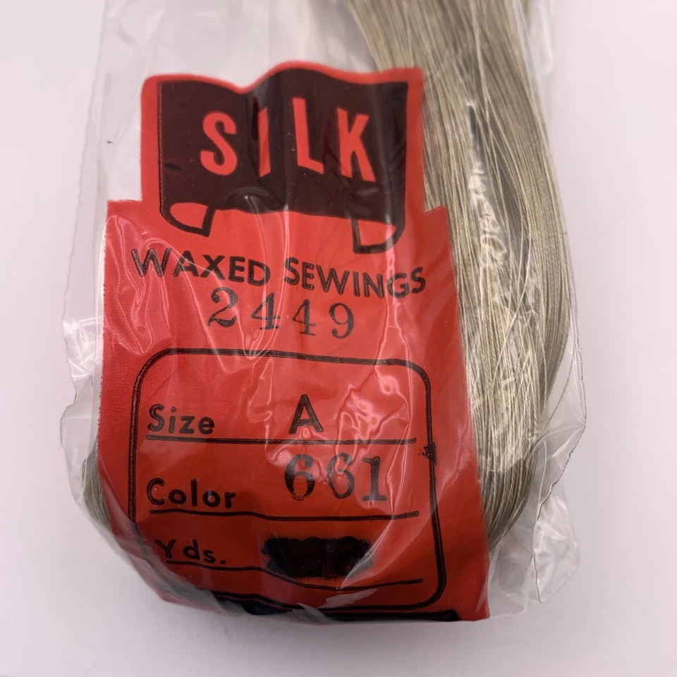 Vtg Holland Thread SILK WAXED SEWING 2449 THREAD Size-A Color 661 Unknown Yards - Image 2 of 4
