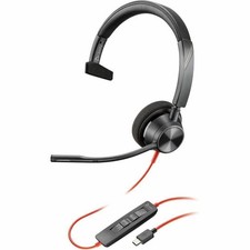 Poly Blackwire 3310 Monaural USB-C Headset Plus Adapter 8X215AA
