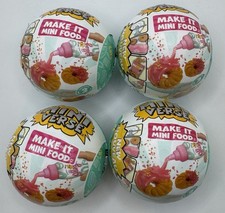 MGA's Miniverse: Make It Mini Food Cafe Series 3 Blind Capsule Toy Set Qty 4