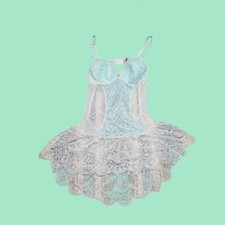 Vintage Cinema Sheer Mesh Baby Doll Dress