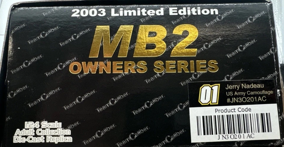 2003 Jerry Nadeau US ARMY Camo Pontiac 1/24 Team Caliber Owner’s Series Nascar - Image 3 of 4
