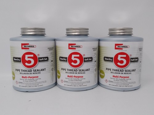 RectorSeal 5 Multi-Purpose Pipe Thread Sealant Slow Dry Non-Hardening 3pk