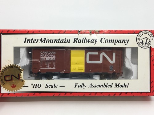 HO Intermountain PWRS Canadian National 40’ vagón de carga de una sola puerta CN #480033 | Condition: Used