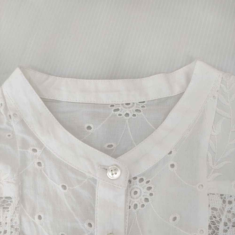 JOURNAL STANDARD relume Patchwork lace shirt Long… - image 3