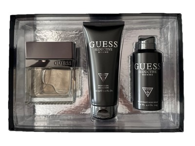 Guess Seductive Homme 3pc Men s 3.4 oz EDT + 4 oz Body Spray + 6.7 oz Shower Gel