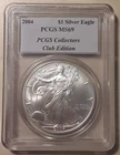 2004 $1 Silver Eagle PCGS MS69 PCGS Collectors Club Edition (#110c-13007/7200)