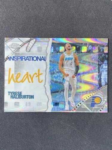 2025 Topps Chrome Tyrese Haliburton Refractors RayWave (RAW)