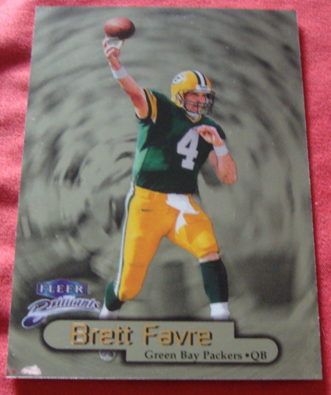 1998 Brett Favre Fleer Brilliants Card   Green Bay Packers