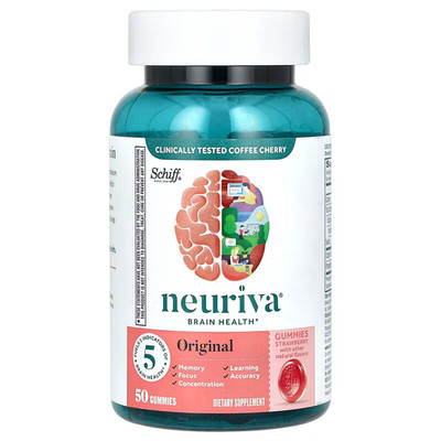  Schiff Neuriva Plus Brain Health Performance Gummies Nootropics 50ct GENUINE 