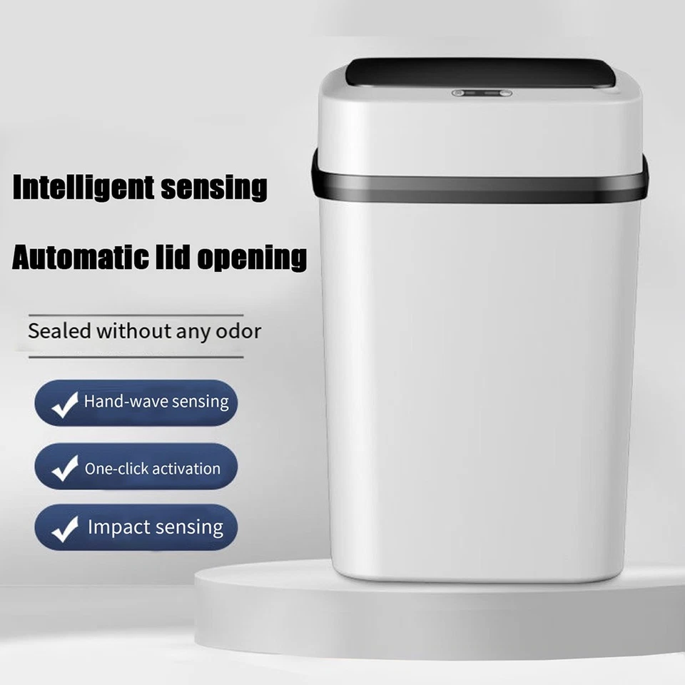 13L автоматический датчик мусорное ведро бесконтактный кухни ванной мусорное ведро - Изображение 4 из 4