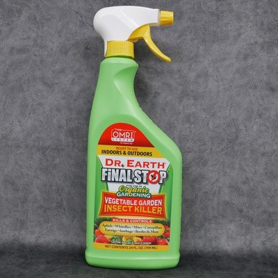 Dr Earth Final Stop Organic Natural Vegetable Garden Insect Killer Hose 24 oz