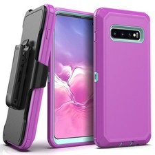 For Samsung Galaxy S10 Plus S10e Phone Case Heavy Duty Cover Belt Clip Holster