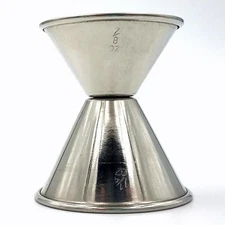 Spill-Stop 100-16 Jigger 7/8 oz. x 1-1/4 oz. Stainless Steel Bar Tool Pack of 12