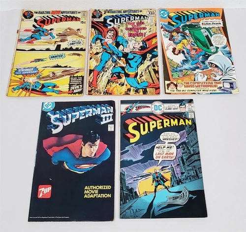 Z-935 VINTAGE 1970/80'S COLLECTION OF DC COMICS-SUPERMAN LOT!
