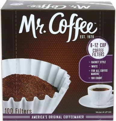 8 - 12 Cup Coffee Filters, Box Of 100