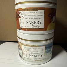 Nakery Beauty Skin Toning Body Butter, CREPE SMOOTHING, 7.9 oz / 236mL YOU CHOSE