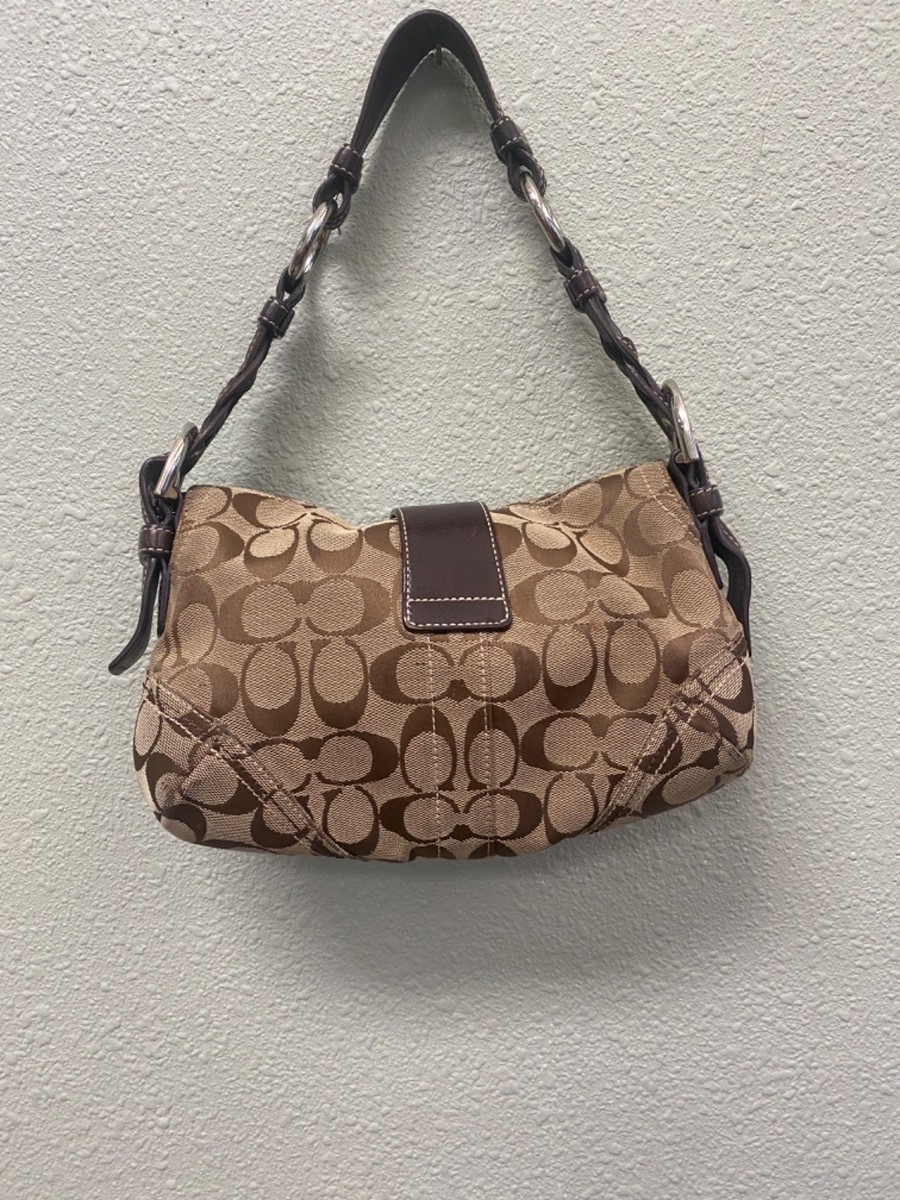 Coach Vintage Y2K Soho Purse Shoulder Bag Signature Brown Canvas