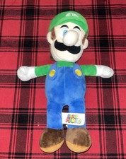Super Mario Bros LUIGI Plush Hat with Embroidered Eyes Overalls Nintendo 9