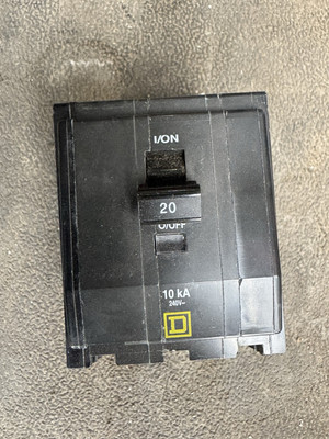 Square D QOB320  3 Pole 20 Amp 240V Breaker