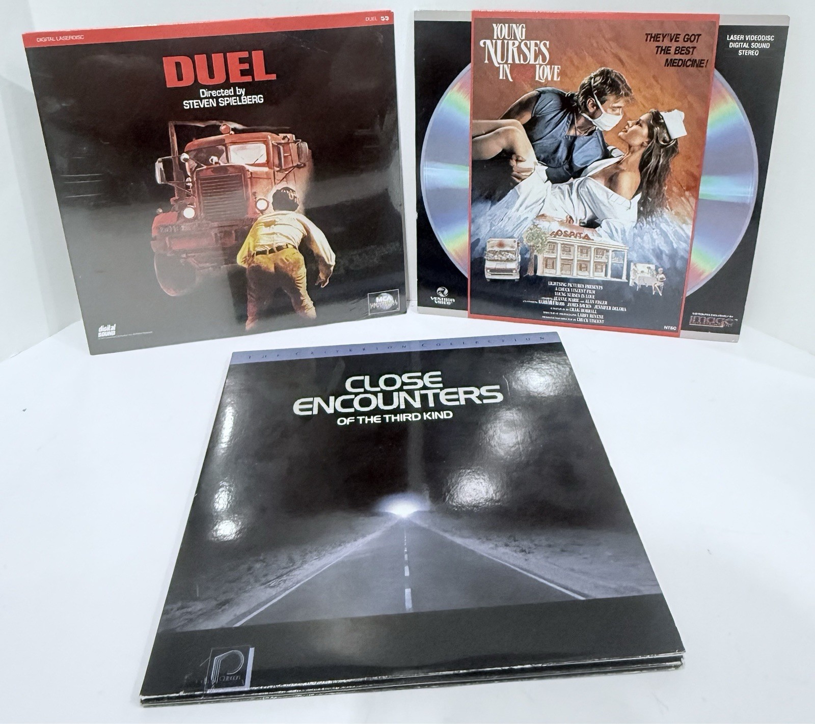 Duel Laserdisc Steven Spielberg Brand New Sealed + Young Nurses In Love & Close