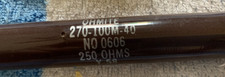 Ohmite 270 Series 250 Ohm 100W Vitreous Enamel Power Resistor NOS