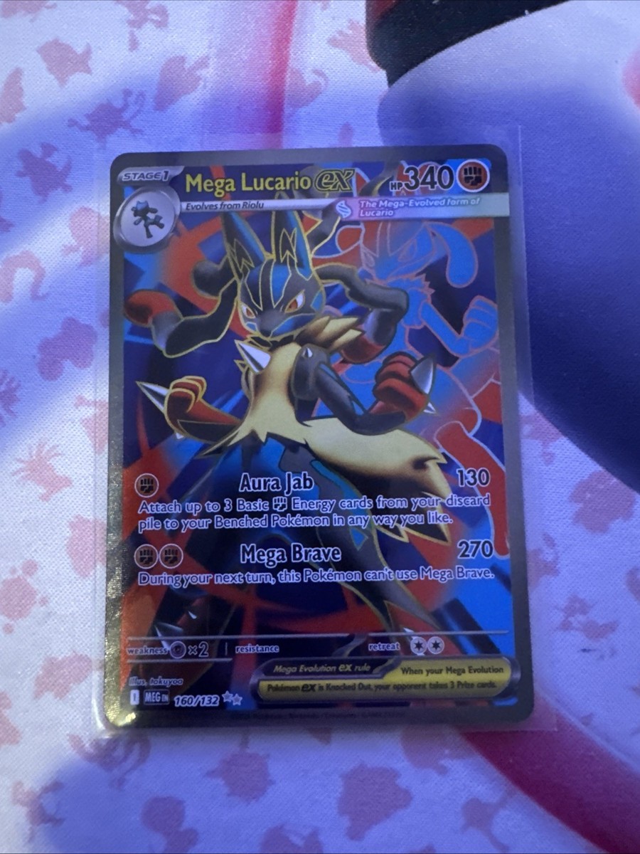 Pokemon Mega Lucario Ex 160/132 Ultra Rare Full Art NM | eBay