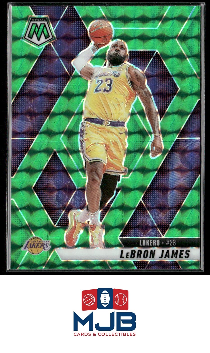 2024-25 Panini Mosaic LeBron James Green Mosaic #180