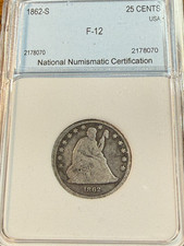 1862-S Key Liberty Seated Quarter Nice Choice VG CHRC