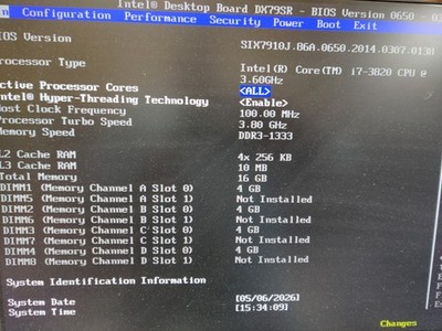 Intel DX79SR LGA2011 ATX X79 Motherboard 16GB DDR3 Core i7-3820 Combo Tested