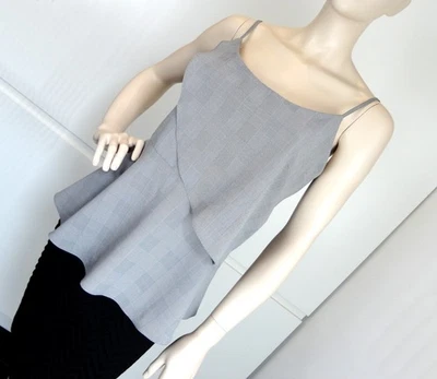 RIVER ISLAND Damen Top Shirt Boho Tunika Festival Party Kariert Gr 42 wie NEU - Bild 1 von 4
