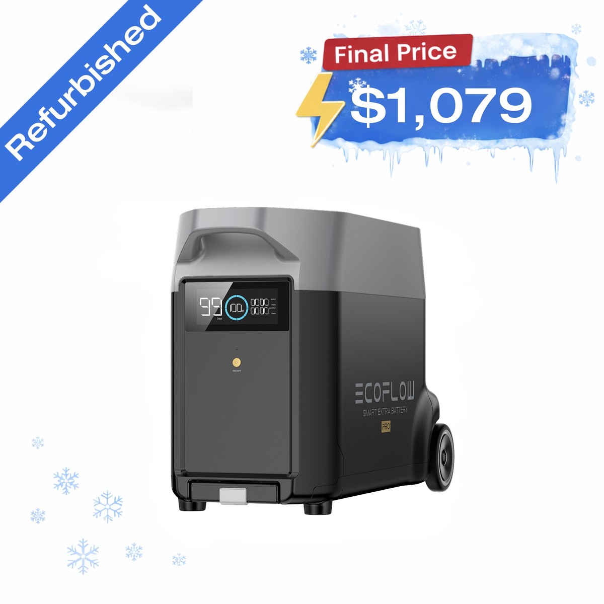 EcoFlow DELTA Pro Generator Extra Battery 3600Wh LFP Certified