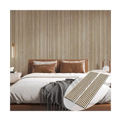 3D Wall Panels for Interior Wall Decor, 2-Pack Wood Panels for Wall, Oak Genu...