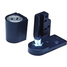 Kaba Ilco Il-Op-18-Lh-Du Bottom Set Pivot Hinge, Diecast Aluminum, Half Surface