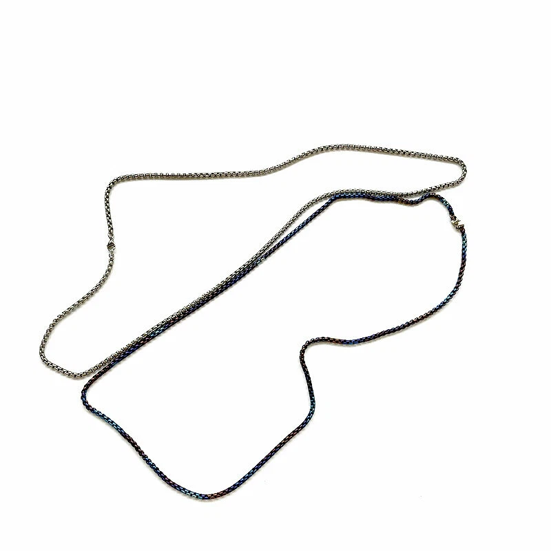 25.59" Reintitan Anhänger Halskette Schmuckkette für Männer und Frauen 65cm - Bild 2 von 4