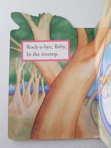 Lullaby Board Book - Rock-A-Bye Baby 1995 Wendy Straw Five Mile Shape - Imagen 3 de 12