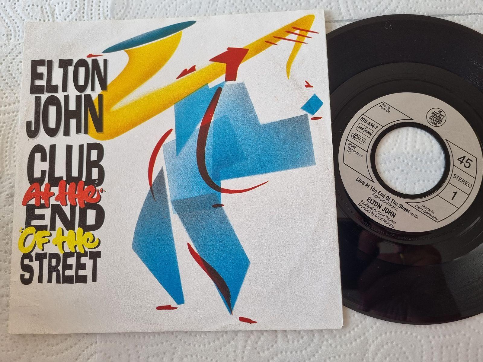 7"" Single Elton John - Club at the end of the street Vinyl Germany/ CV John Lenn