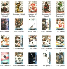 2023-24 Upper Deck Series 1 Outburst and Canvas - Pick you card