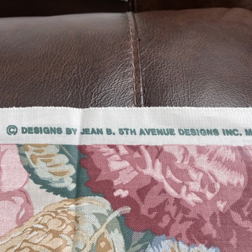 Vintage Floral Fabric “Designs by Jean B” 5th Avenue Designs Inc Pre-Shrunk READ - Picture 2 of 6