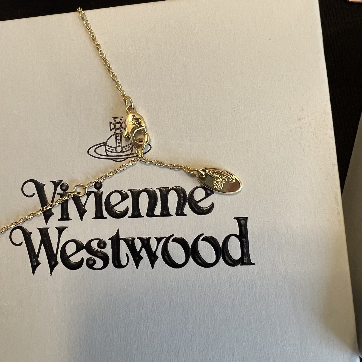 Vivienne Westwood Nana Strawberry Necklace Gold Tone New