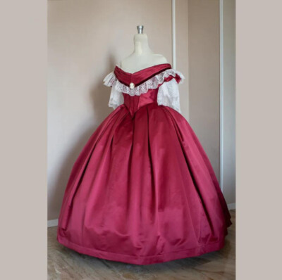 1890s Victorian Quinceanera Dress Satin Vintage Evening Prom Retro Party  Gowns | eBay