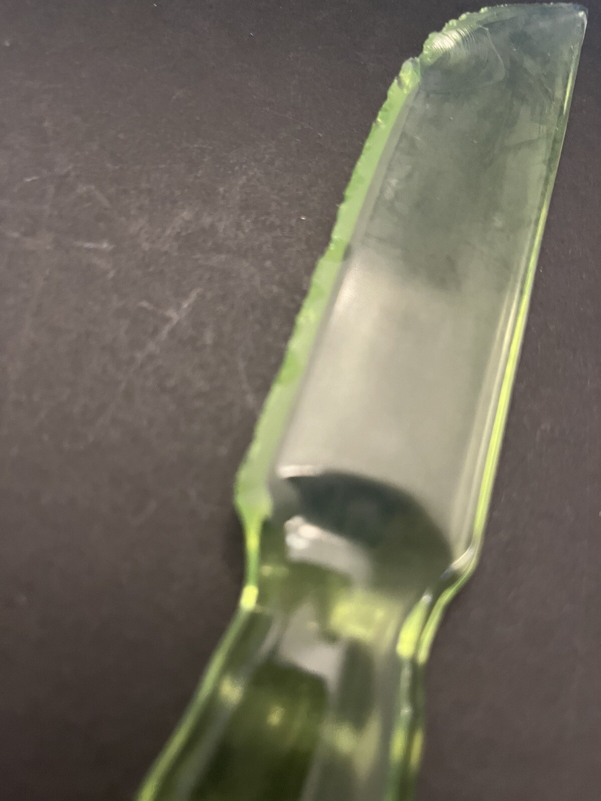 Vintage Uranium Glass Knife Chipped eBay