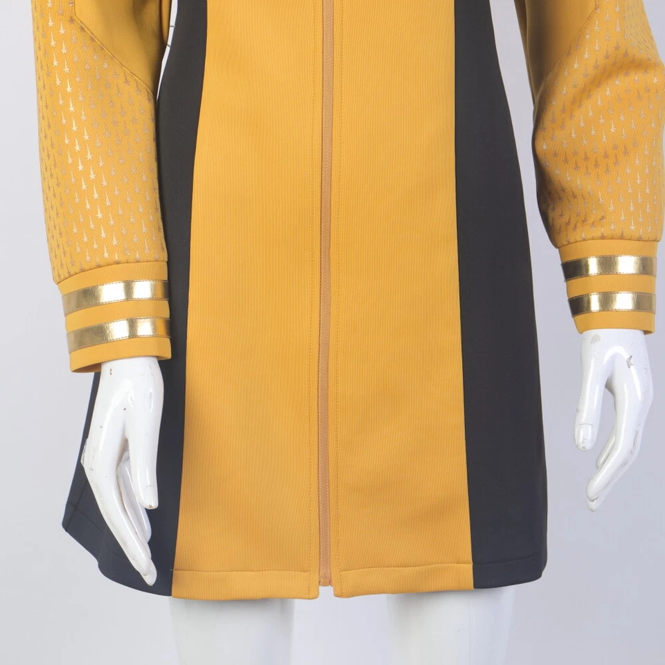 For Strange New Worlds Cosplay Number One Gold Blue Red Dress Starfleet Uniforms - Image 4 of 4